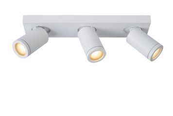 Стельовий точковий світильник для ванної Lucide TAYLOR LED Dim to warm GU10 3x5W 2200K/3000K IP44 White, WHITE