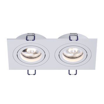 Світильник точковий врізний KLOODI KD-BASE SQ92x175 GU10 WH, Білий