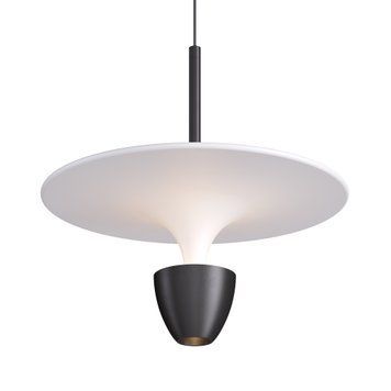 Светильник подвесной KLOODI DECO PE-NIMBA300 6W+6W 3K WH/BK