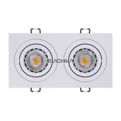 Світильник точковий врізний KLOODI KD-BASE SQ92x175 GU10 WH, Білий