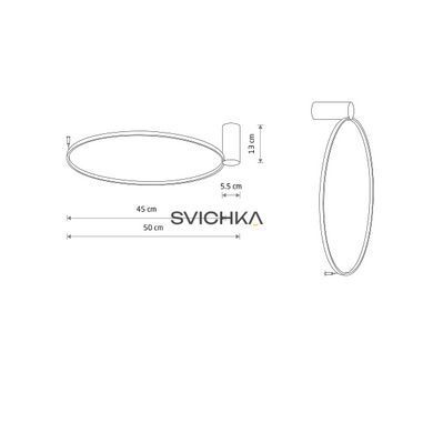 Настінно-стельовий світильник Nowodvorski CIRCOLO LED, 1x18W, 4000K, чорний, Чорний, Чорний, Чорний