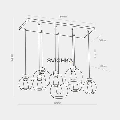 Подвес TK Lighting 4113 Cubus Graphite - 4113