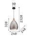 Подвесной светильник Ideal Lux Bergen-1 sp1 Grey