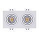 Світильник точковий врізний KLOODI KD-BASE SQ92x175 GU10 WH, Білий