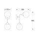 Бра Zuma-line RIANO WALL LAMP Chrome