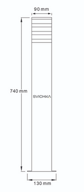 Вуличний світильник Polux 316189 Teksas, Graphite