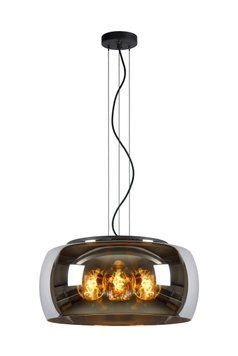 Підвісний світильник Lucide OLIVIA &Oslash; 50 cm 3xE27 Smoke Grey, Smoke Grey
