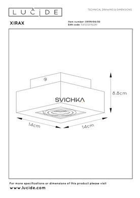 Стельовий точковий світильник Lucide XIRAX LED Dim to warm GU10 1x5W 2200K/3000K Black, BLACK