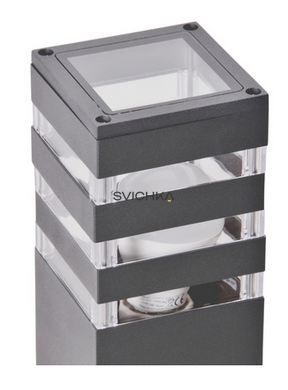 Вуличний світильник Polux 316189 Teksas, Graphite