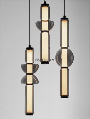 Подвесной свытильник Nova luce ULON, Black/Clear