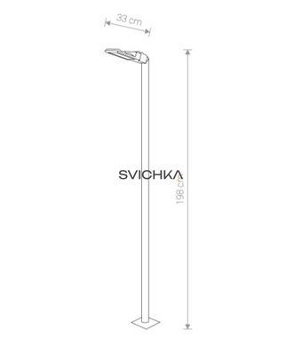 Вуличний світильник Nowodvorski 9252 Pathway LED, Чорний, Чорний