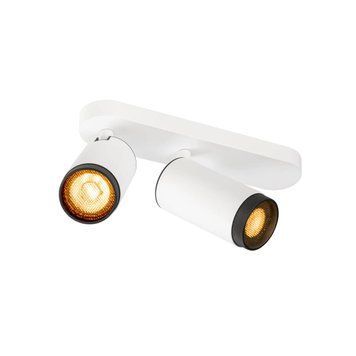 Настінно-стельовий світильник SLV 1009096 GRIP! L 2, White/Black