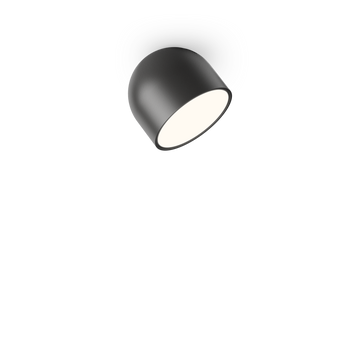Настінно-стельовий світильник Vibia Plusminus solo 10см, Black