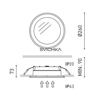 Точечный светильник Arkos Light Drop, 4000K, White