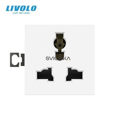Механизм универсальная розетка 12 стандартов в 1 Livolo