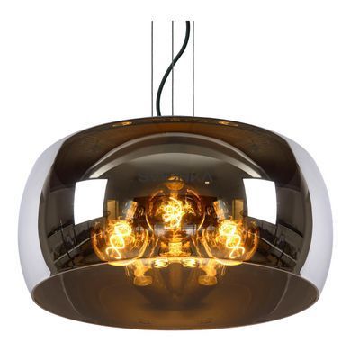 Підвісний світильник Lucide OLIVIA &Oslash; 50 cm 3xE27 Smoke Grey, Smoke Grey