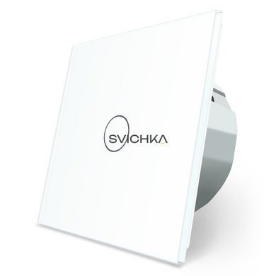 Безконтактний вимикач 1 сенсор Livolo білий скло (VL-C701-PRO-11)