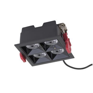 Врізний світильник Nowodvorski MIDI LED 16W 4000K Black