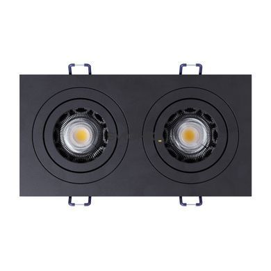 Світильник точковий врізний KLOODI KD-BASE SQ92x175 GU10 BK, Чорний