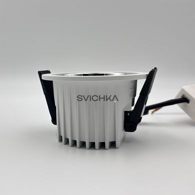Точковий світильник Skarlat RDL73027-3.5 12W WH+CHR 3000K, Білий, 52