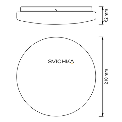 Нестенно-потолочный светильник Ledvance CEILING ROUND 210 12W 830