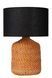 Настольная лампа Lucide ARRAH 1xE27 Natural, Natural, Натуральний, Черный, Черный