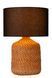 Настольная лампа Lucide ARRAH 1xE27 Natural, Natural, Натуральний, Черный, Черный