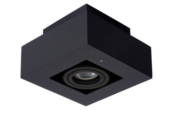 Стельовий точковий світильник Lucide XIRAX LED Dim to warm GU10 1x5W 2200K/3000K Black, BLACK