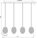 Подвесной светильник Trio FACETTE 4, Mix
