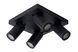 Стельовий точковий світильник для ванної Lucide TAYLOR LED Dim to warm GU10 4x5W 2200K/3000K IP44 Black, BLACK