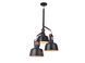 Люстра Azzardo AZ2147 Darling 3 Black, Чорний, Бежевий, Мідний, Чорний