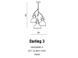 Люстра Azzardo AZ2147 Darling 3 Black, Чорний, Бежевий, Мідний, Чорний