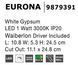 Подсветка Nova luce Eurona 1 3000K White