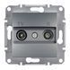 TV/R розетка 4dB прохідна Schneider Electric Asfora, Сталь, Сталь
