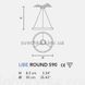 Підвісний світильник Masiero Libe Round S90