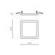 Светильник Azzardo AZ2836 Slim Square 15 LED 3000K, Черный, Черный