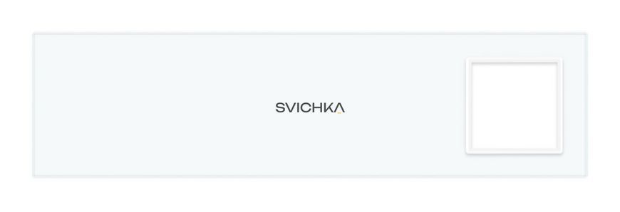 Рамка 4-постова порожня Х сенсорів 1 розетка (Х-Х-Х-0) LIVOLO, загартоване скло, біла, 294&times;80 мм (VL-P700/00/00/E-8W)