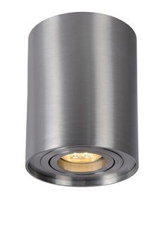 Потолочный точечный светильник Lucide TUBE &Oslash; 9,6 cm 1xGU10 Satin Chrome