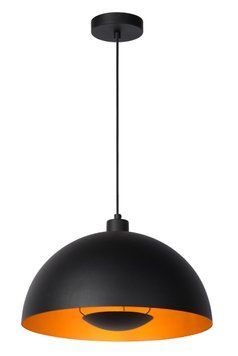 Підвісний світильник Lucide SIEMON &Oslash; 40 cm 1xE27 Black, BLACK