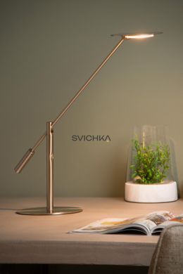 Настольная лампа Lucide ANSELMO LED Dim. 1x9W 3000K Satin Chrome