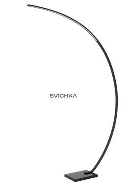 Торшер-дуга Lucide CURVE LED Dim. 1x15W 2700K Black, BLACK, Чорний