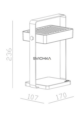 Автономний світильник на соннячній батареї Nordlux 2418035003 Saulio Solar, Black