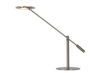 Настільна лампа Lucide ANSELMO LED Dim. 1x9W 3000K Satin Chrome, Satin Chrome, Хром Мат, Хром Мат, Хром Мат