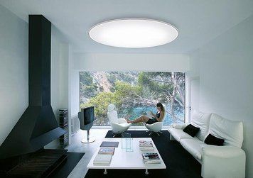 Стельовий світильник Vibia Big 053001, Хром, Білий