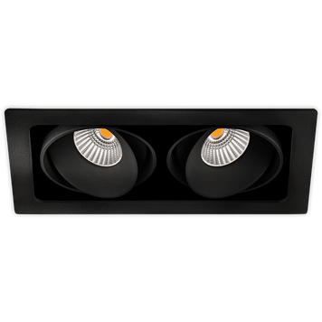 Точковий світильник Arkos Light TWIST DOUBLE A2042222NT, Чорний, Чорний