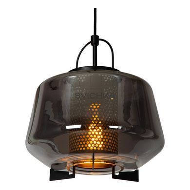 Підвісний світильник Lucide SISKA 1xE27 Smoke Grey, Smoke Grey