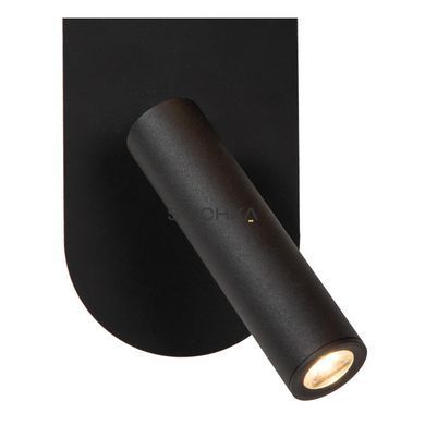 Бра Lucide KELLY LED 1x3,5W 3000K Black, BLACK, Опал, Опал