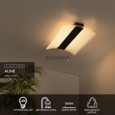 Настенный светильник для ванной Lucide ALINE LED 1x12W 3000K IP44 Transparant