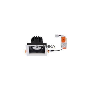 Врізний точковий світильник Nowodvorski CL DIA LED 18W 3000K, White/Black, Білий, Чорний, Білий, Чорний