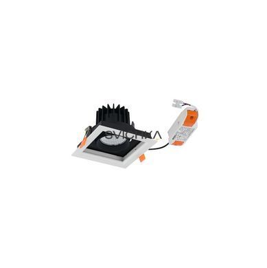 Врізний точковий світильник Nowodvorski CL DIA LED 18W 3000K, White/Black, Білий, Чорний, Білий, Чорний